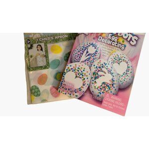 Easter Egg Decorating Kit Apron Magic Dots NO Dye R J Rabbit Stickers